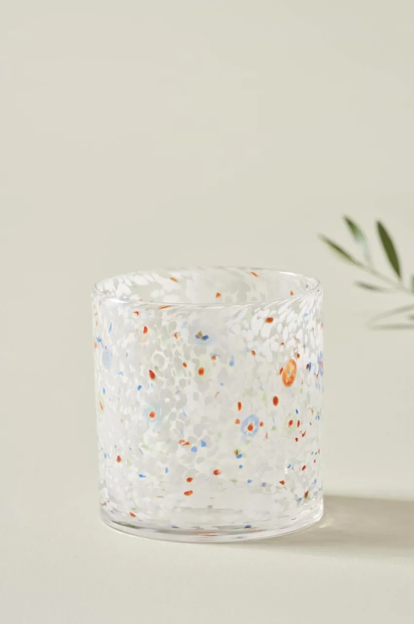 Ljuslyktor|Jotex HONEY Ljuslykta Höjd 16 Cm Vit/multi