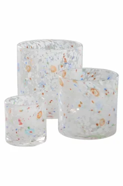 Ljuslyktor|Jotex HONEY Ljuslykta Höjd 16 Cm Vit/multi