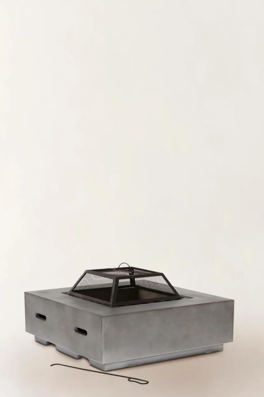 Eldstäder & Terrassvärmare|Eldstäder & Terrassvärmare|Jotex HOWARD Eldstad 88x88 Cm Grå