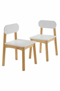 Barnmöbler|Barnmöbler Deal|Jotex HULTA OVAL Barnbord Med 2 Stolar Vit/furu
