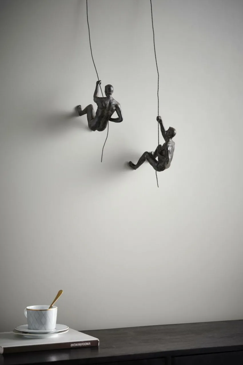 Väggdekoration|Prydnadssaker|Jotex HUMAN CLIMBERS Dekorationsfigur 2-pack Rostbrun