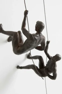 Väggdekoration|Prydnadssaker|Jotex HUMAN CLIMBERS Dekorationsfigur 2-pack Rostbrun