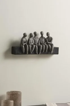 Väggdekoration|Jotex HUMAN FRIENDSHIP Väggdekoration Grå/svart