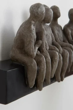 Väggdekoration|Jotex HUMAN FRIENDSHIP Väggdekoration Grå/svart