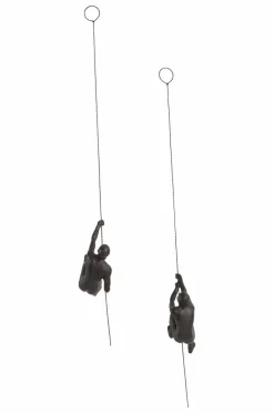 Väggdekoration|Jotex HUMAN HIMALAYA Dekorationsfigur 2-pack Rostbrun