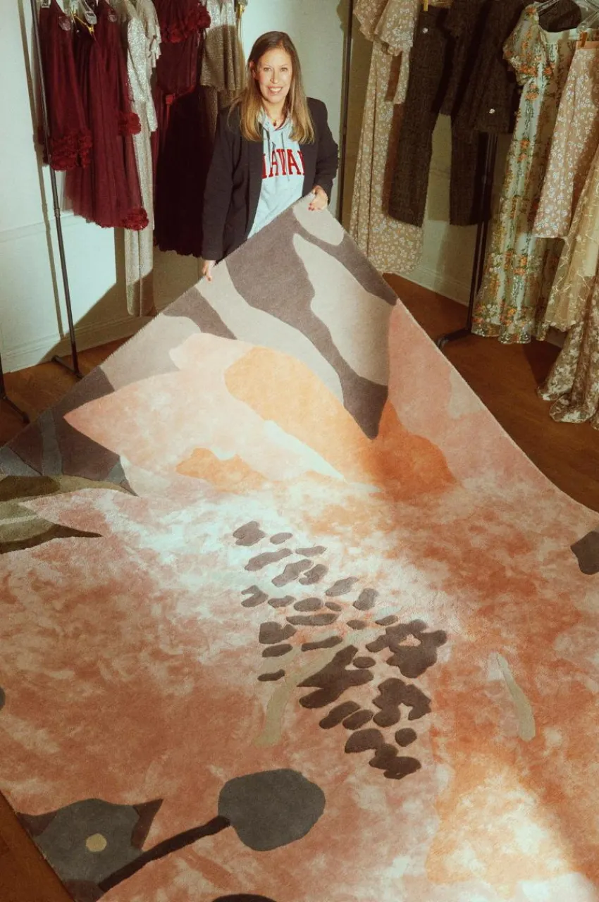 Ullmattor|Lugg- & Ryamattor|Jotex IDA SJÖSTEDT ABSTRACT ROSE Matta 250x350 Cm Multi