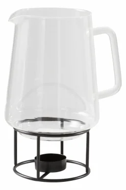 Juldukning|Glas|Jotex ILSE Glöggkaraff Transparent/svart