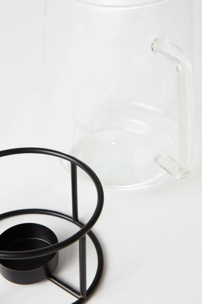 Juldukning|Glas|Jotex ILSE Glöggkaraff Transparent/svart