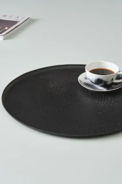 Brickor & Serveringsfat|Jotex INALI Bricka ø 50 Cm Svart