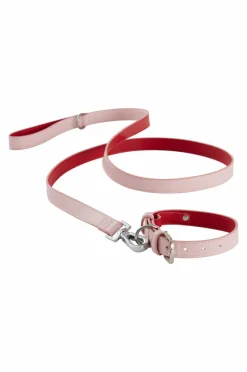 Djurtillbehör|Jotex INU Hundhalsband/katthalsband Röd/rosa