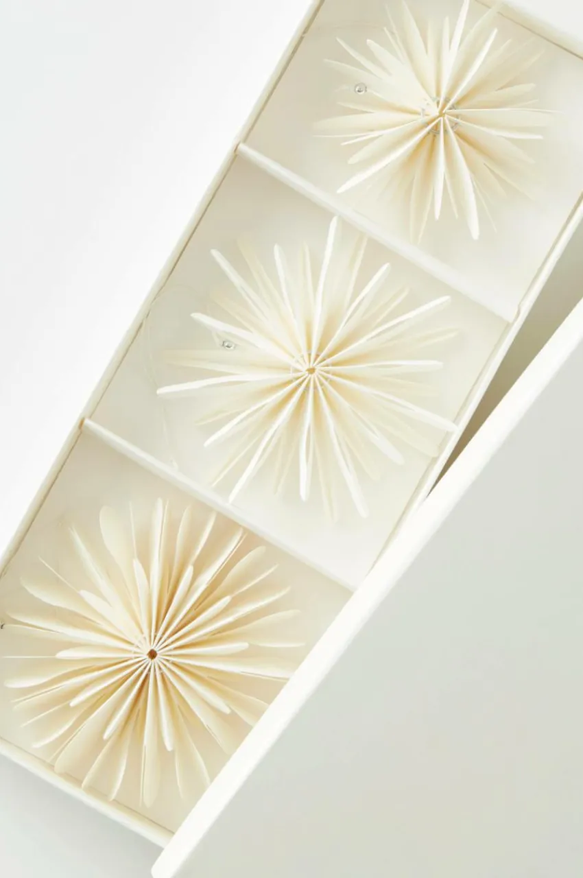 Juldekoration|Jotex IRIS Dekorationshänge 3-pack Naturvit