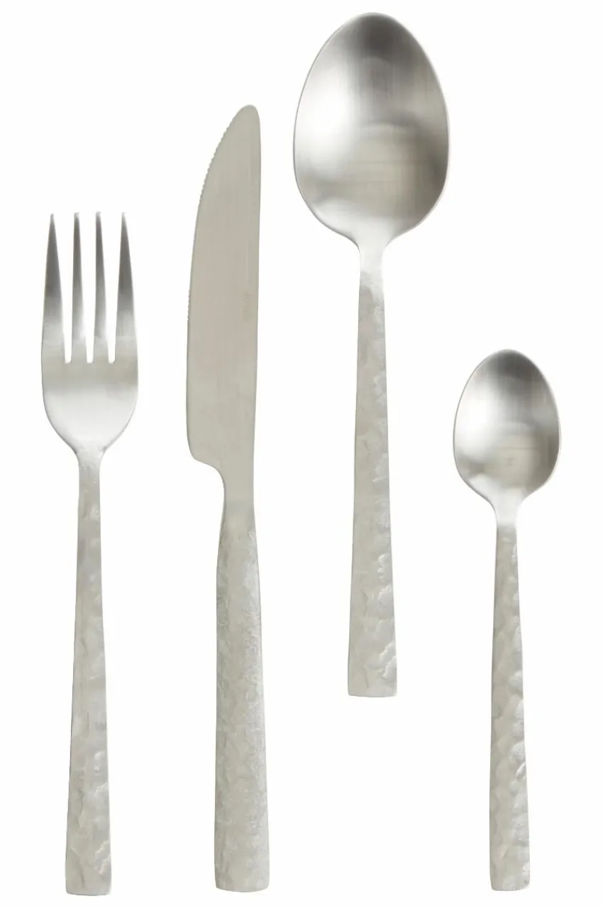 Juldukning|Bestick|Jotex ISIDORE Bestickset 24 Delar Matt silver