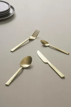 Juldukning|Bestick|Jotex ISIDORE Bestickset 24 Delar Matt guld