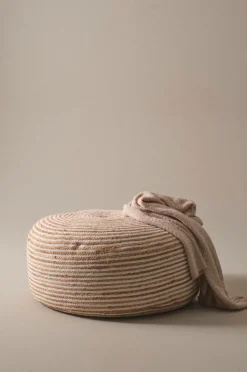 Sittpuffar|Jotex JAKARTA Sittpuff ø 90 Cm Natur/vit