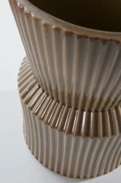 Vaser|Jotex JANICE Vas - Höjd 21,5 Cm Gråbeige