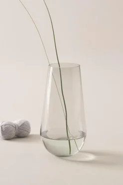 Vaser|Jotex JAQUELINE Glasvas - Höjd 36 Cm Grå
