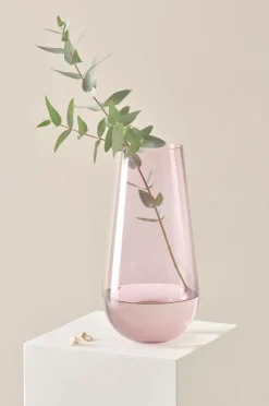 Vaser|Jotex JAQUELINE Glasvas - Höjd 36 Cm Ljuslila