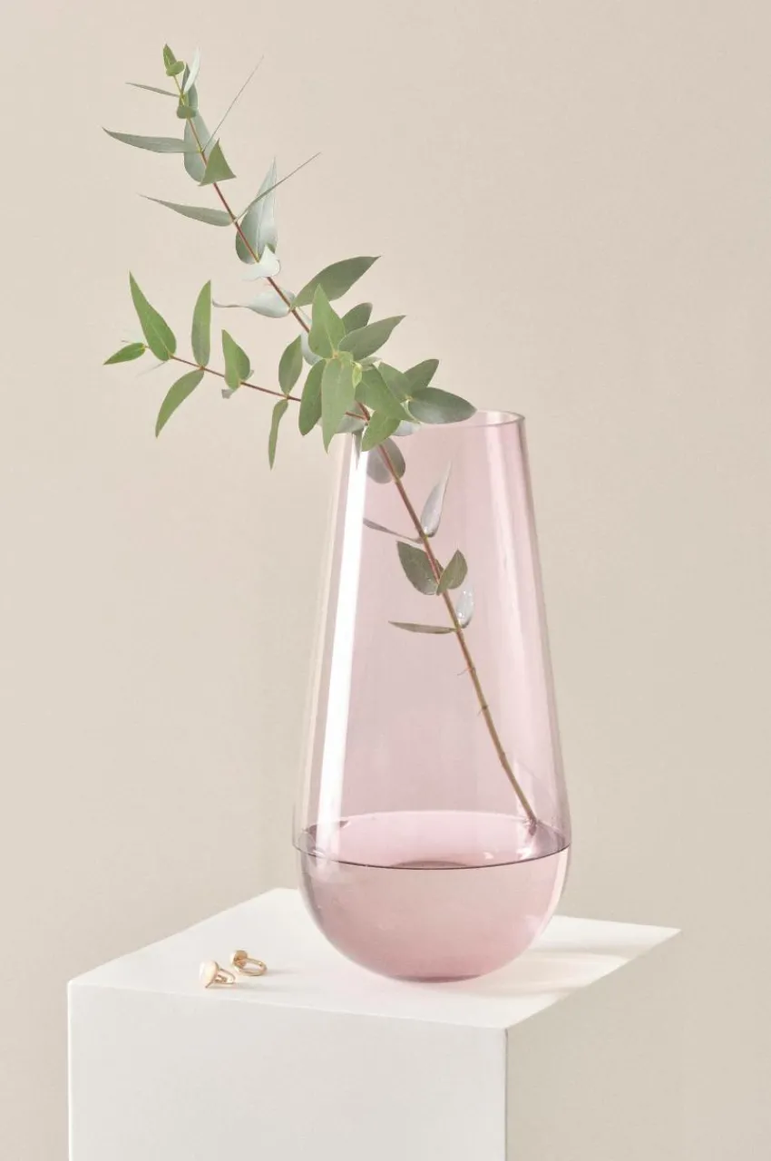 Vaser|Jotex JAQUELINE Glasvas - Höjd 36 Cm Ljuslila