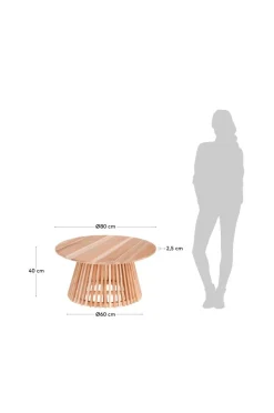 Bord|Jotex JEANETTE Soffbord ø 80 Cm Naturfärg