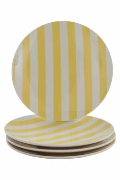 Tallrikar|Jotex JODI Tallrik 4-pack ø 28,5 Cm Gul/vit