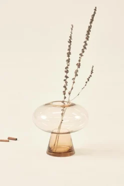 Vaser|Jotex JOLINE Glasvas - Höjd 20 Cm Amber