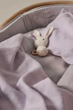 Barnsängkläder|Jotex JONIE BABY Påslakanset Vagn/vagga Blek lavendel
