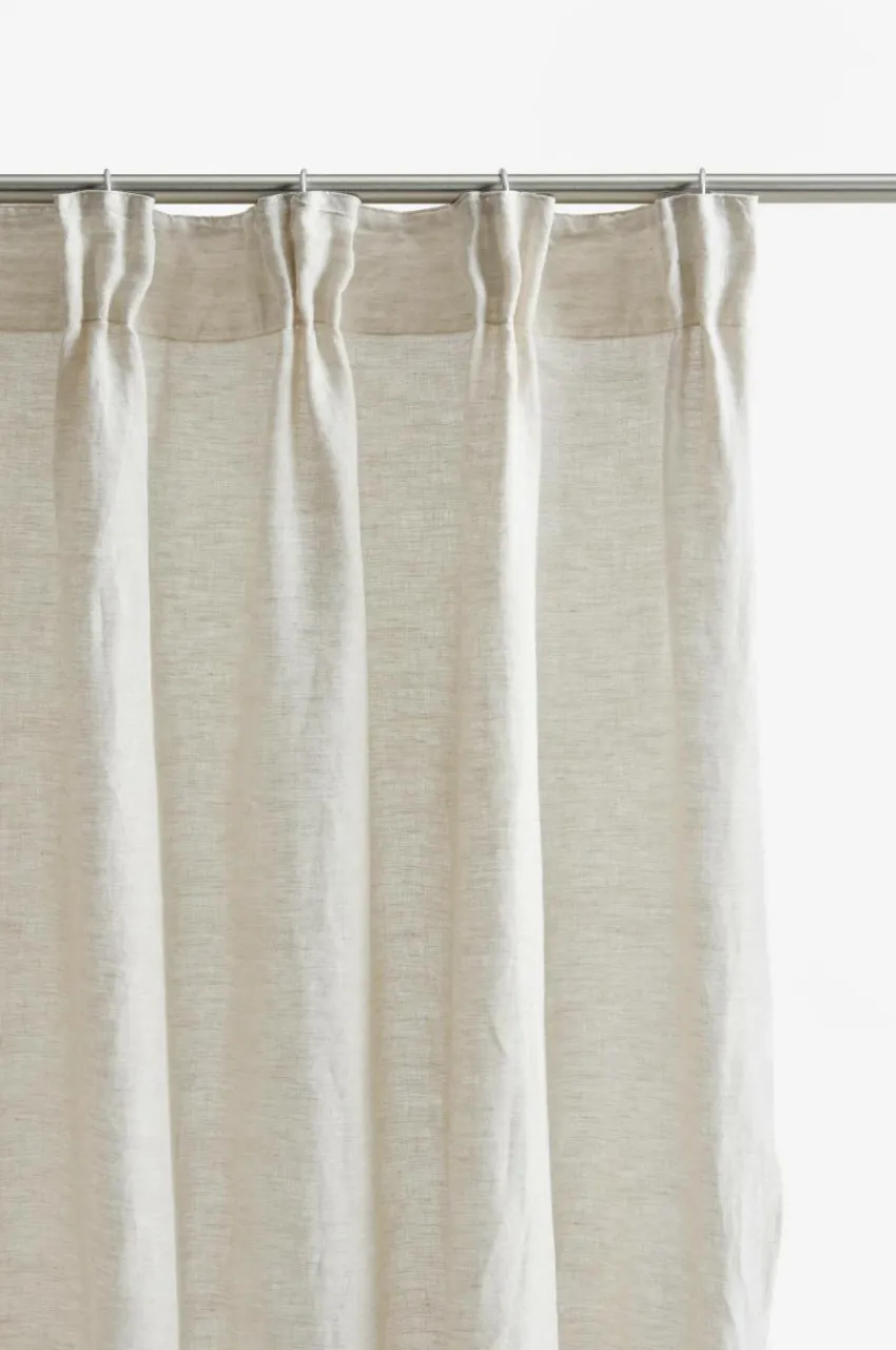 Linnegardiner|Multifunktionsgardiner|Jotex JONIE Linnegardin 2-pack Linnebeige