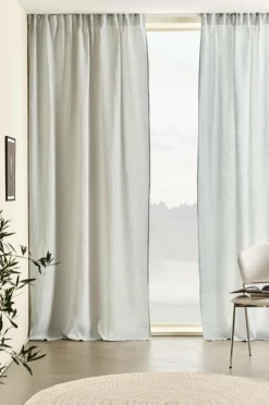 Linnegardiner|Multifunktionsgardiner|Jotex JONIE Linnegardin 2-pack Ljusgrå