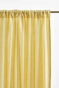 Linnegardiner|Multifunktionsgardiner|Jotex JONIE Linnegardin 2-pack Gul
