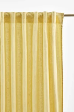 Linnegardiner|Multifunktionsgardiner|Jotex JONIE Linnegardin 2-pack Gul
