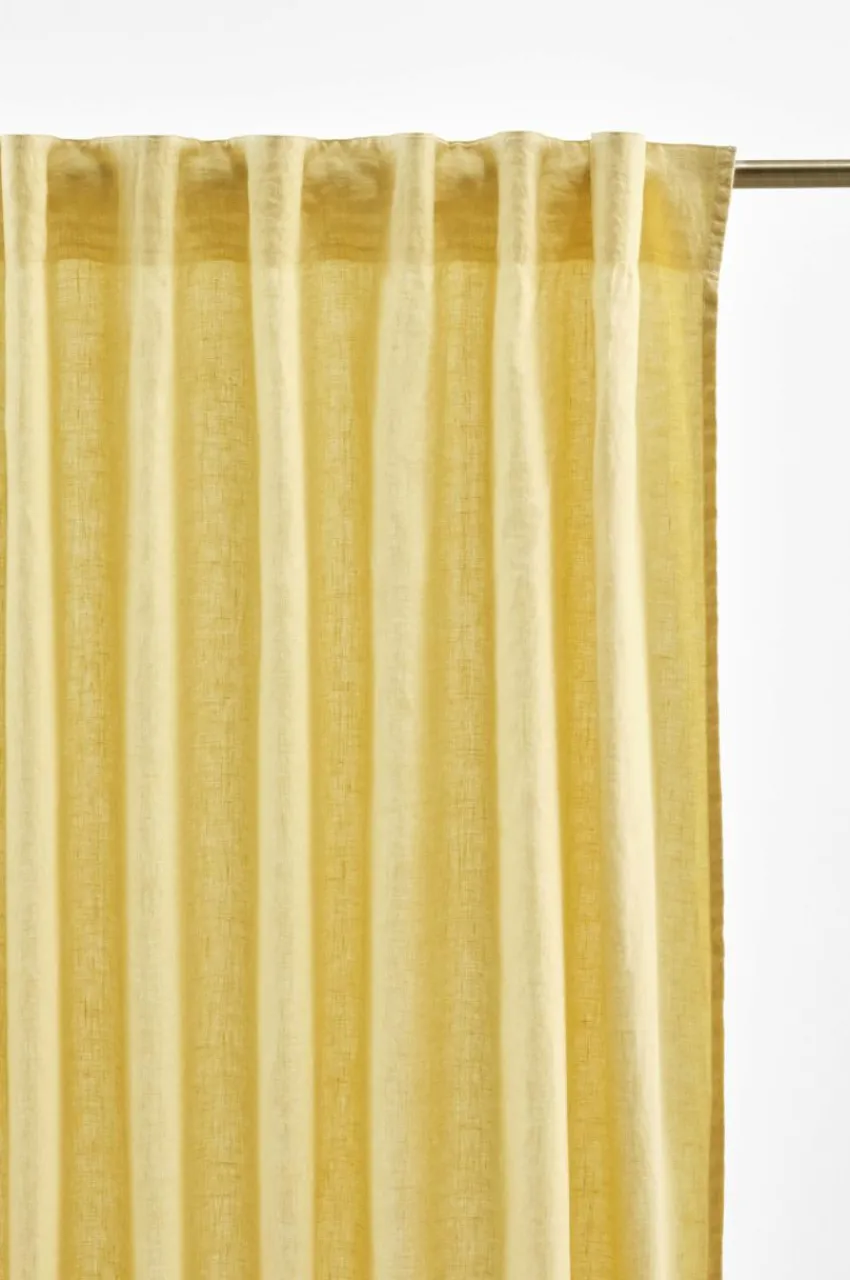 Linnegardiner|Multifunktionsgardiner|Jotex JONIE Linnegardin 2-pack Gul