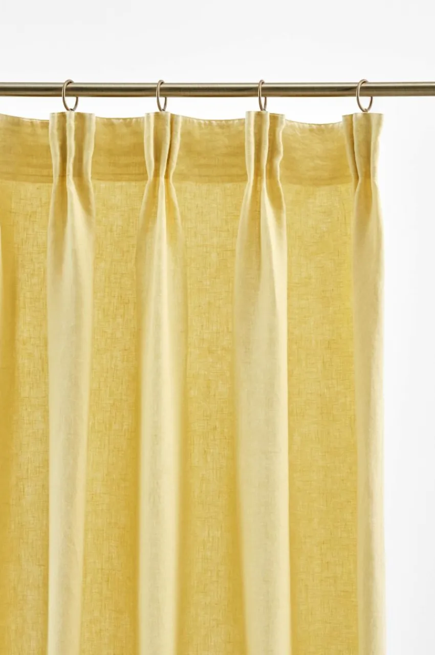 Linnegardiner|Multifunktionsgardiner|Jotex JONIE Linnegardin 2-pack Gul