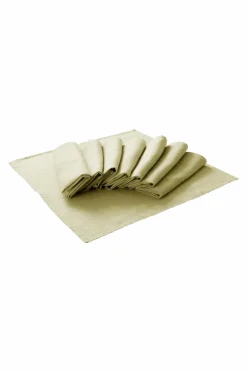 Servetter|Jotex JONIE Linneservett 8-pack Grönbeige