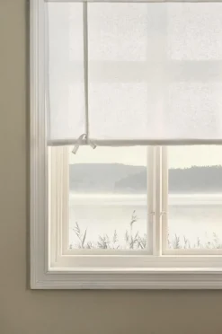 Hissgardiner|Linnegardiner|Jotex JONIE Roll Up-gardin I Linne Naturvit
