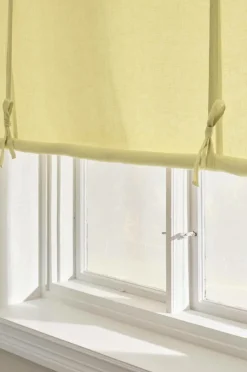 Hissgardiner|Linnegardiner|Jotex JONIE Roll Up-gardin I Linne Gul