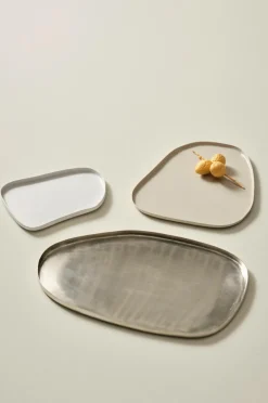 Brickor & Serveringsfat|Jotex JORDAN Serveringsfat 3-pack Vit/beige/silver