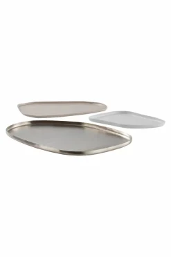 Brickor & Serveringsfat|Jotex JORDAN Serveringsfat 3-pack Vit/beige/silver