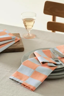Servetter|Jotex JUNA Servett 4-pack Blå/rosa