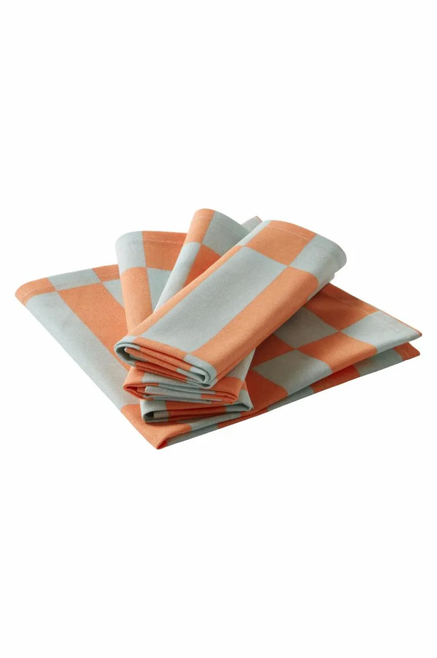 Servetter|Jotex JUNA Servett 4-pack Blå/rosa
