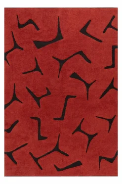 Bomulls- & Trasmattor|Jotex JUNIPER Bomullmatta 200x300 Cm Rost/Svart