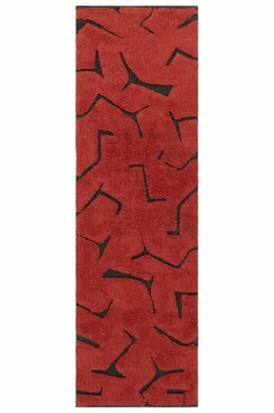 Bomulls- & Trasmattor|Jotex JUNIPER Bomullsmatta 70x250 Cm Rost/Svart