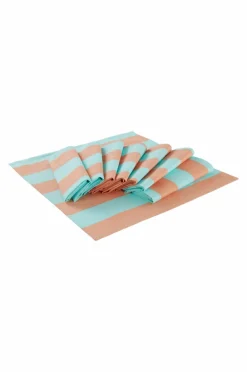 Servetter|Jotex JUNO Servett 8-pack Aprikos/turkos