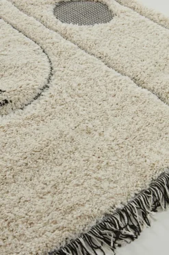 Barnmattor|Barnmattor|Jotex KAI Luggmatta 135x190 Cm Naturvit/svart