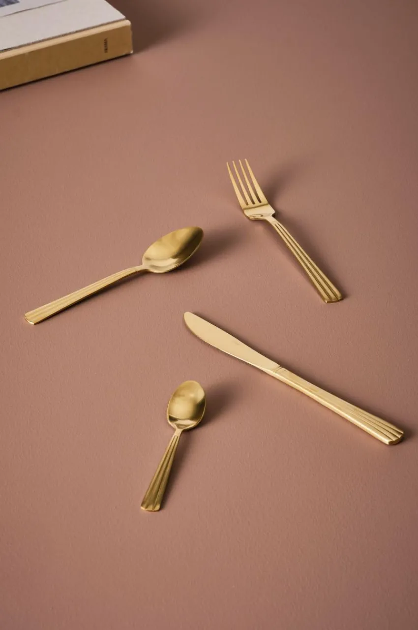 Bestick|Jotex KAIYA Bestickset 16 Delar Matt guld