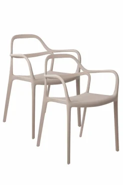Utestolar & Utepallar|Utemöbler|Jotex KARLABY Karmstol 2-pack Beige