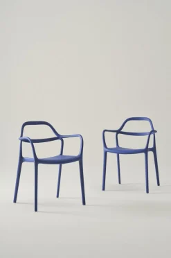 Utestolar & Utepallar|Utemöbler|Jotex KARLABY Karmstol 2-pack Mörk koboltblå