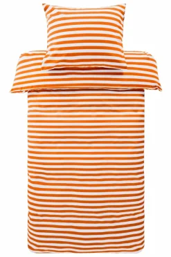 Påslakanset|Jotex KAYO Påslakanset Enkelsäng Orange/vit