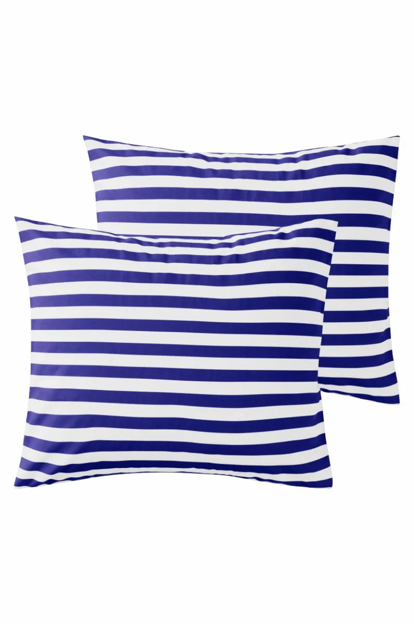 Örngott|Jotex KAYO örngott 2-pack 60x50 Cm Klarblå/vit
