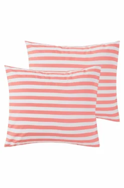Örngott|Jotex KAYO örngott 2-pack 60x50 Cm Korallrosa/vit