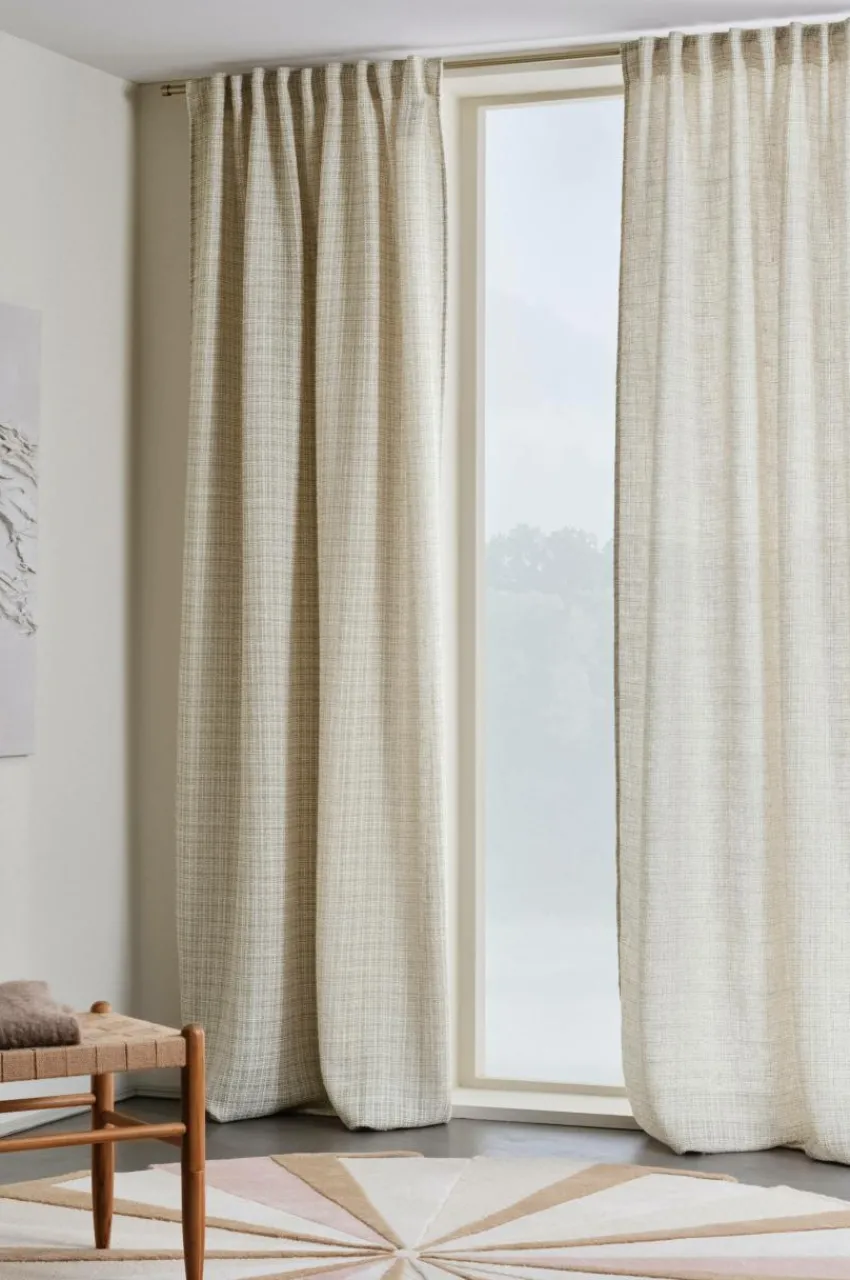 Multifunktionsgardiner|Jotex KIM Multifunktionsgardin 2-pack Beige